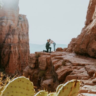 Demande en mariage au Grand Canyon