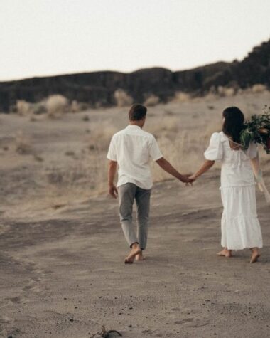 Holding hands