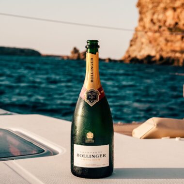Champagne overlooking the water? Definitely a key part of a proposal on a boat!