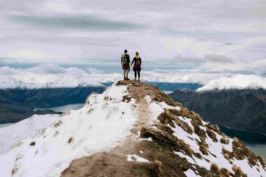 Couple on mountain