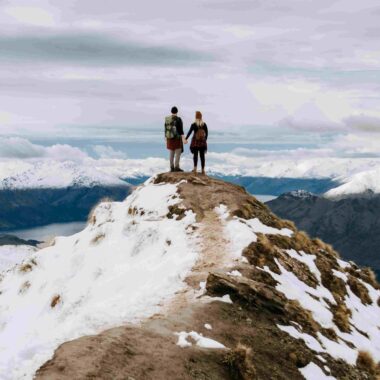 Couple on mountain