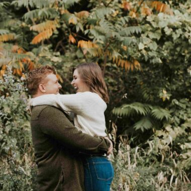 Engaged couple